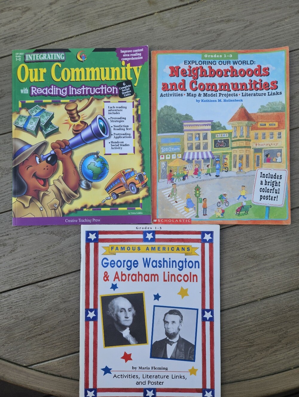 Social Studies Workbooks Presidents, Neighborhoods, Communities Grades 1, 2, 3
